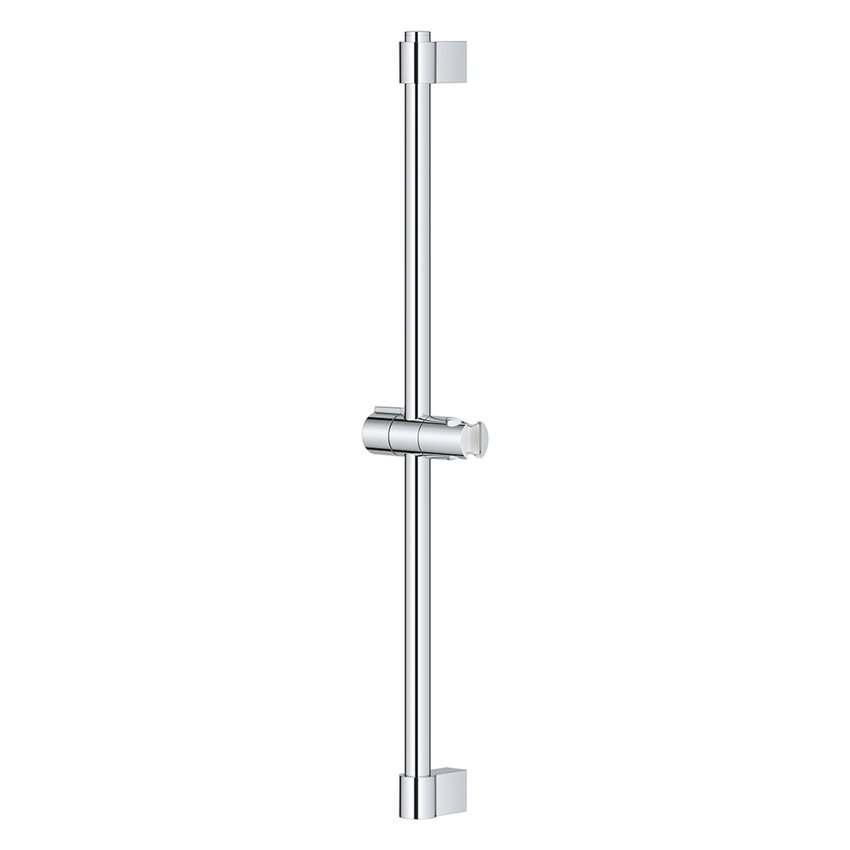 Immagine di Grohe TEMPESTA CUBE 110 asta doccia H.60 cm, con supporto scorrevole e inclinabile, fissaggio superiore regolabile in altezza, finitura cromo 27523001