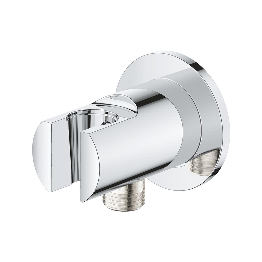 Immagine di Grohe TEMPESTA CUBE 110 raccordo erogatore, con supporto a parete per manopola doccia, finitura cromo 28628001