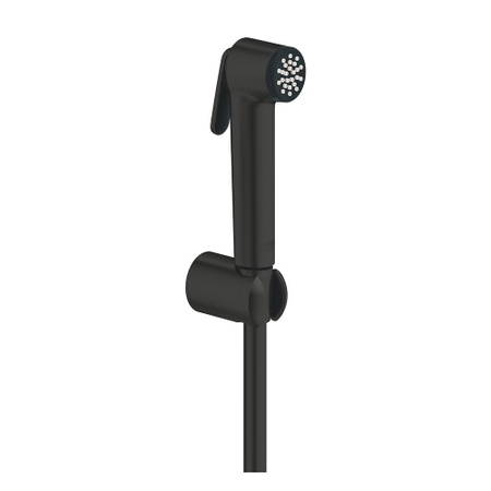 Immagine di Grohe TEMPESTA-F idroscopino 30 set completo con manopola doccia, supporto a muro e flessibile 125 cm, colore nero finitura opaco 1025302431