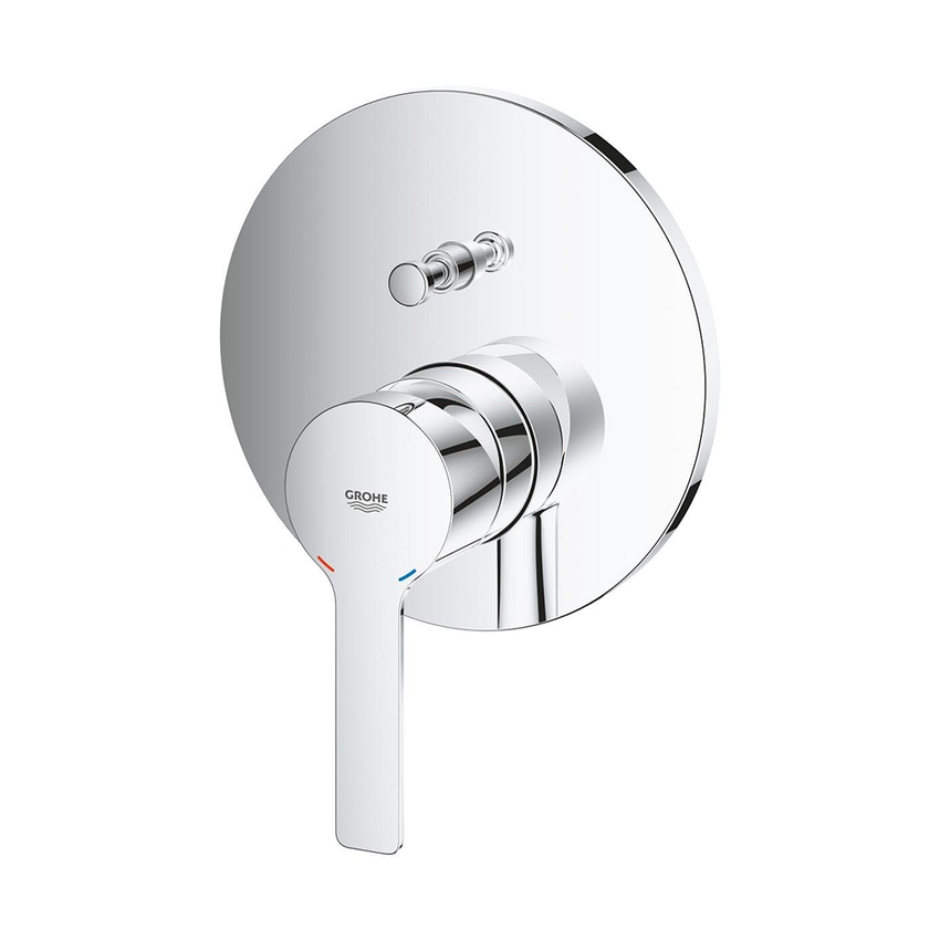 Immagine di Grohe LINEARE miscelatore monocomando per doccia, 2 vie, senza corpo incasso, con deviatore, finitura cromo  24064001