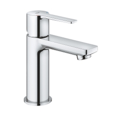 Immagine di Grohe LINEARE miscelatore monocomando H.16 cm, per lavabo, con piletta clic clac, senza scarico, finitura cromo 23791001