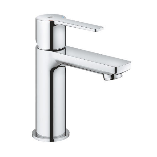 Immagine di Grohe LINEARE miscelatore monocomando H.16 cm, per lavabo, con piletta clic clac, senza scarico, finitura cromo 23791001