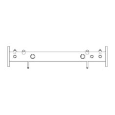 Immagine di Baxi Kit collettore INAIL mandata-ritorno-gas, tappi e isolamenti per due caldaie 35-50-60-70 kW A7724704