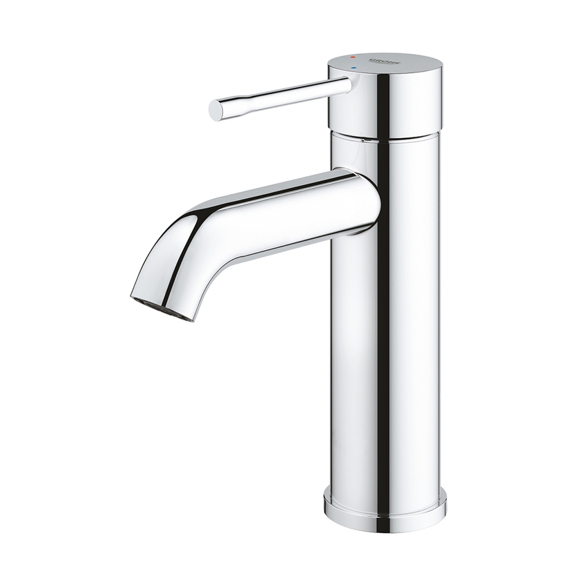 Immagine di Grohe ESSENCE miscelatore monocomando H.17 cm, per lavabo, senza scarico, finitura cromo 24179001