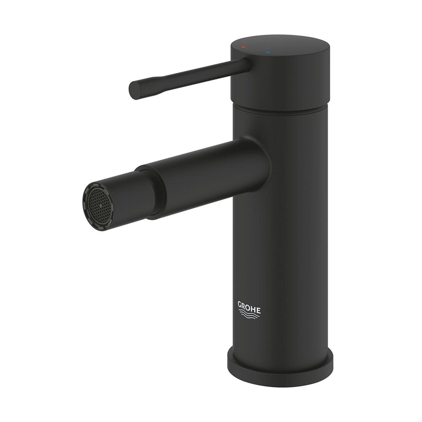 Immagine di Grohe ESSENCE miscelatore monocomando per bidet, senza scarico, colore nero finitura ultra opaco 24395KF1