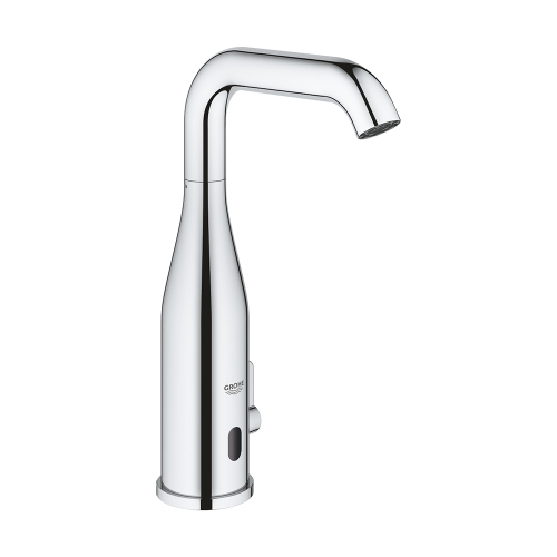 Immagine di Grohe ESSENCE E miscelatore elettronico H.25 cm, per lavabo, con comando infrarossi e limitatore di portata, finitura cromo 36444000