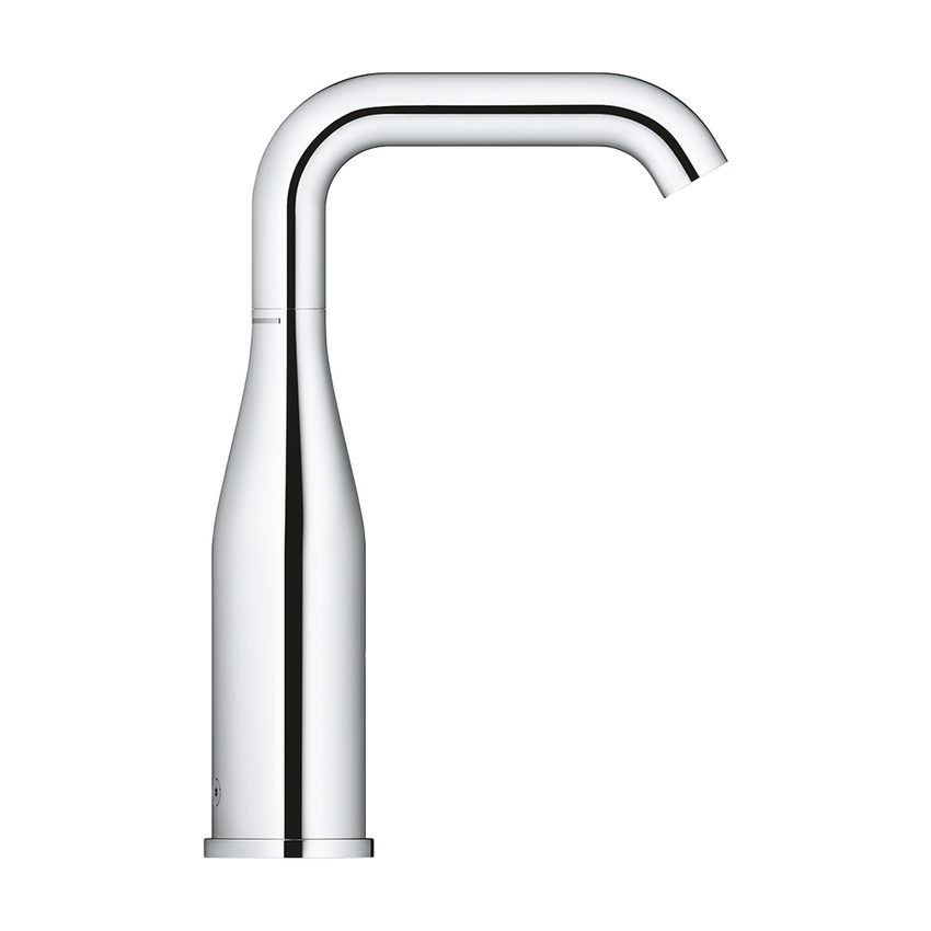 Immagine di Grohe ESSENCE E miscelatore elettronico H.25 cm, per lavabo, con comando infrarossi e limitatore di portata, con batteria esterna, finitura cromo 36445000