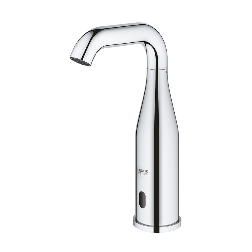 Immagine di Grohe ESSENCE E rubinetto elettronico H.22 cm, per lavabo, senza scarico, con comando ad infrarossi, finitura cromo 36446000