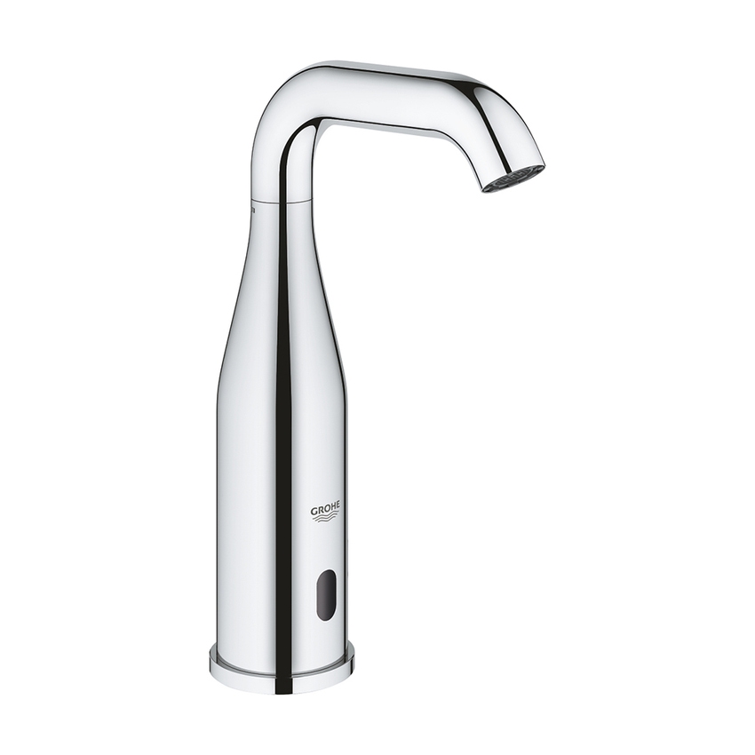 Immagine di Grohe ESSENCE E rubinetto elettronico H.22 cm, per lavabo, senza scarico, con comando ad infrarossi, finitura cromo 36446000