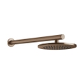 Immagine di Gessi 316 SHOWER soffione rotondo Ø 22 cm, a parete, orientabile, finitura copper brushed PVD 54149#708
