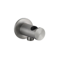 Immagine di Gessi 316 SHOWER presa acqua con supporto doccetta, finitura steel brushed 54161#239