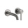 Gessi 316 miscelatore lavabo, a parete, senza scarico e senza corpo incasso, finitura steel brushed 54183#239