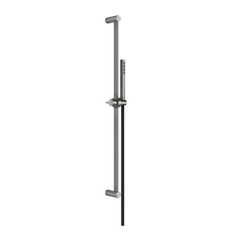 Immagine di Gessi 316 SHOWER asta saliscendi con doccetta anticalcare e flessibile 150 cm, finitura steel brushed 54044#239
