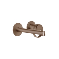 Immagine di Gessi ANELLO miscelatore lavabo a parete P.17 cm, senza scarico, finitura copper brushed PVD 63381#708