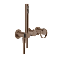 Immagine di Gessi ANELLO miscelatore vasca, a parete, 2 uscite, senza corpo incasso, finitura copper brushed PVD 63345#708