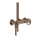 Gessi ANELLO miscelatore vasca, a parete, 2 uscite, senza corpo incasso, finitura copper brushed PVD 63345#708