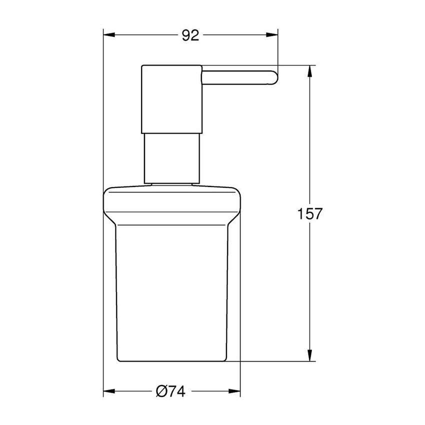 Immagine di Grohe ESSENTIALS dispenser sapone capacità 160 ml, finitura cromo 40394001