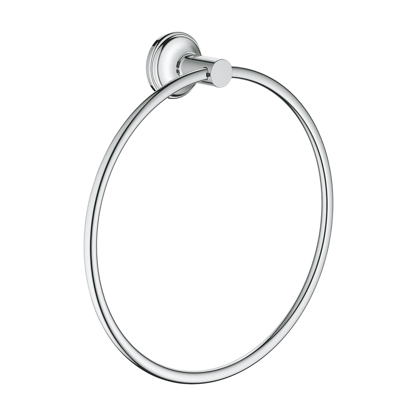 Immagine di Grohe ESSENTIALS AUTHENTIC porta salviette ad anello, finitura cromo 40655001