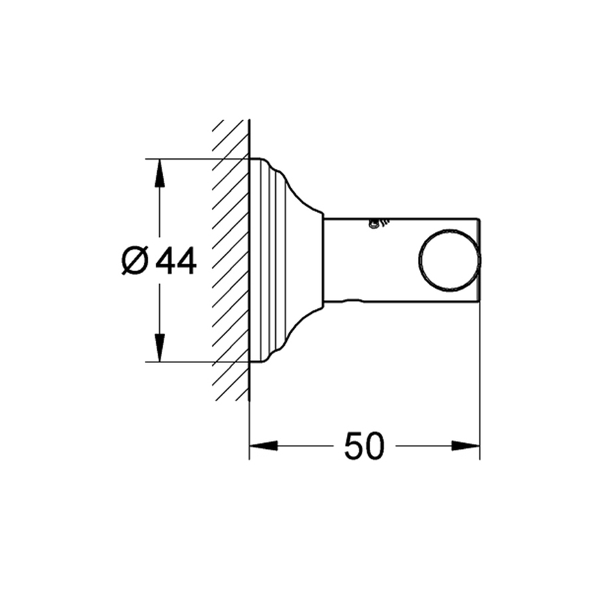 Immagine di Grohe ESSENTIALS AUTHENTIC gancio, finitura cromo 40656001