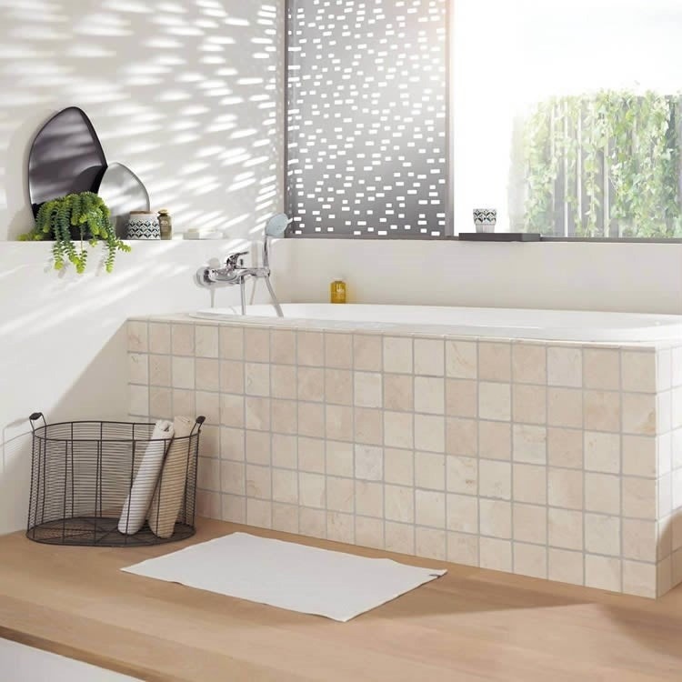 Immagine di Grohe EUROSTYLE miscelatore monocomando per vasca o doccia, a parete, con deviatore automatico, limitatore di portata e di temperatura, finitura cromo 33591003