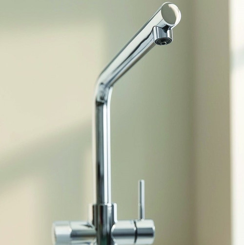 Immagine di Grohe BLUE PURE MINTA miscelatore monocomando per lavello con sistema filtrante dell’acqua, finitura cromo 30589000