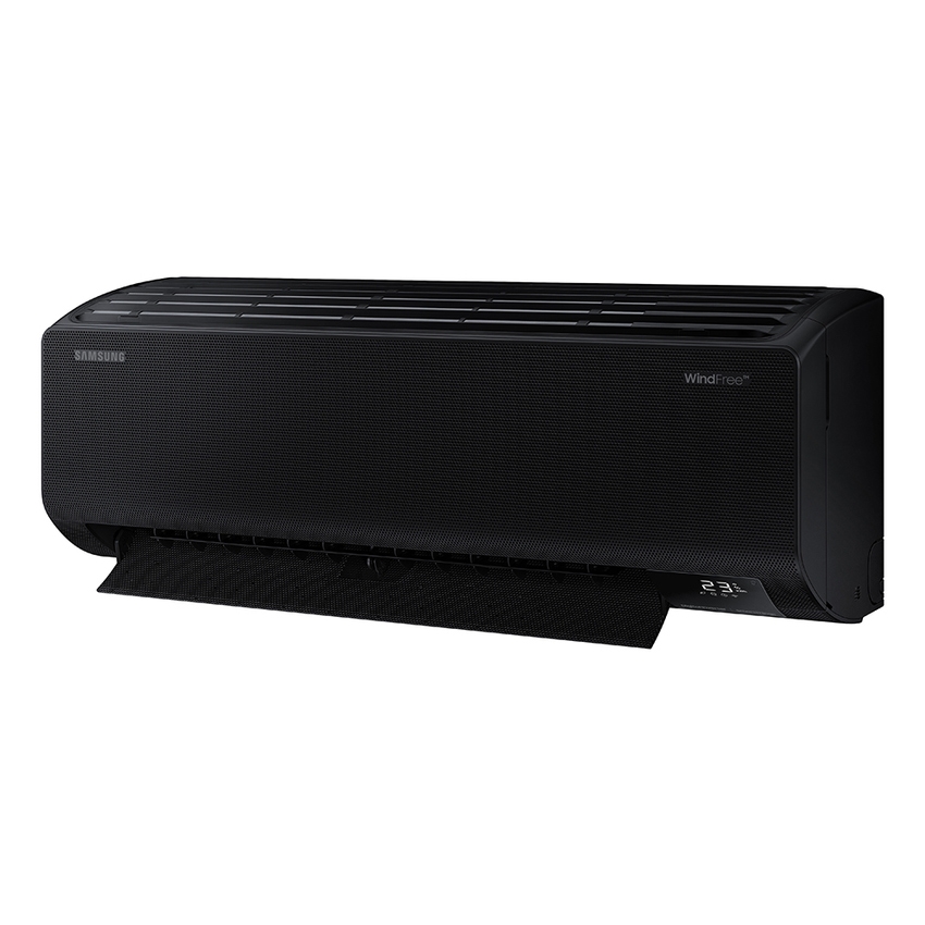 Immagine di Samsung WINDFREE BLACK Climatizzatore a parete trial split inverter Wi-Fi nero | unità esterna R32 8 kW unità interne 12000+12000+12000 BTU AJ080TXJ4KG/EU+AR70F[12|12|12]C1ABNEU