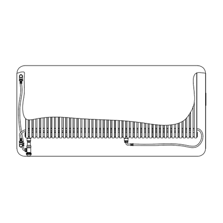 Immagine di Irsap RELAX STYLE radiatore H.65,3 L.71,2 P.9,1 cm, con allacciamento laterale interasse da 40 a 50 cm, colore bianco standard finitura lucido Cod.01 RESC071B01IRL1AN