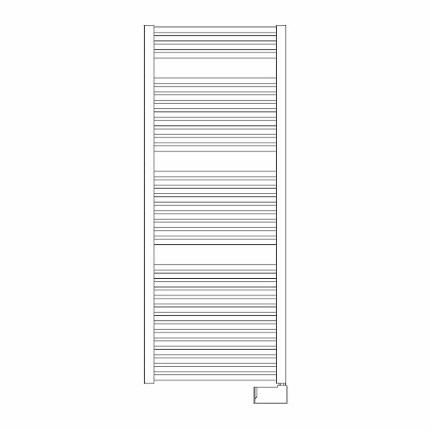 Immagine di Irsap NOVO CROMATO ELETTRICO scaldasalviette 36 tubi H.152 L.60 P.3 cm con modulo bluetooth integrato, finitura cromo Cod.50 NLL060Y50IR01NNN