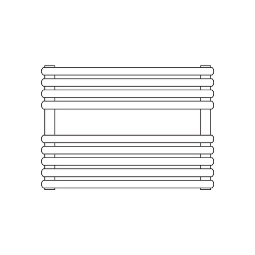 Immagine di Irsap RIGO scaldasalviette, 9 tubi, 1 intervallo, H.37,3 L.122 P.5 cm, colore bianco standard finitura lucido Cod.01 RIS122B01IR01NNN02
