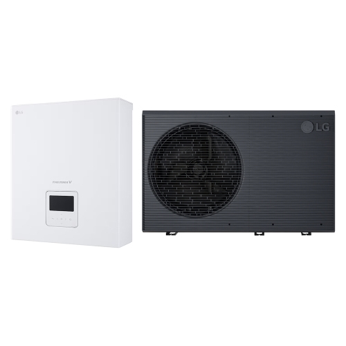 Immagine di LG THERMA V R290 sistema idronico composto da pompa di calore trifase 16 kW e unità interna CONTROL BOX HM163HF.UB60+PHCS0.ENCXLEU