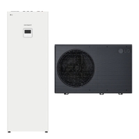 Immagine di LG THERMA V R290 sistema idronico monofase composto da pompa di calore 9 kW e unità interna COMBI UNIT con accumulo 200 litri HM091HF.UB40+HN1616HY.NK0