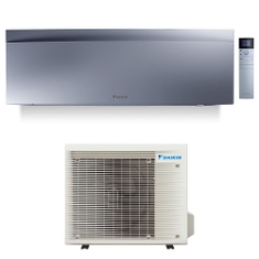 Immagine di Daikin EMURA Climatizzatore a parete monosplit inverter Wi-Fi, silver | unità esterna 2.5 kW unità interna 9000 BTU SB.FTXJ25AS9/RXJA