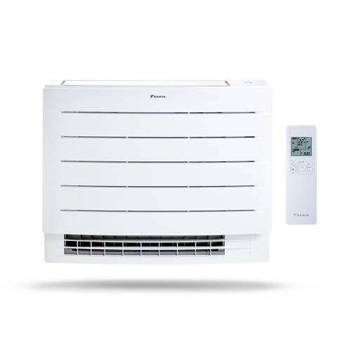 Immagine di Daikin PERFERA PAVIMENTO Climatizzatore a pavimento trial split inverter Wi-Fi bianco | unità esterna R32 5 kW unità interne 9000+9000+9000 BTU 3MXM52A9+FVXM[25|25|25]B