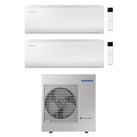 Immagine di Samsung CEBU S2 Climatizzatore a parete dual split inverter Wi-Fi bianco | unità esterna R32 10 kW unità interne 7000+9000 BTU AJ100TXJ5KG/EU+AR50F[07|09]C1AHNEU