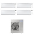 Immagine di Samsung CEBU S2 Climatizzatore a parete quadri split inverter Wi-Fi bianco | unità esterna R32 10 kW unità interne 7000+7000+7000+12000 BTU AJ100TXJ5KG/EU+AR50F[07|07|07|12]C1AHNEU