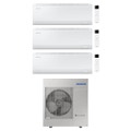 Immagine di Samsung CEBU S2 Climatizzatore a parete trial split inverter Wi-Fi bianco | unità esterna R32 10 kW unità interne 12000+12000+24000 BTU AJ100TXJ5KG/EU+AR50F[12|12|24]C1AHNEU