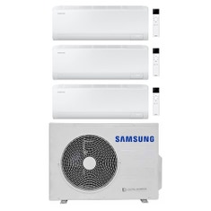 Immagine di Samsung CEBU S2 Climatizzatore a parete trial split inverter Wi-Fi bianco | unità esterna R32 5.2 kW unità interne 9000+9000+9000 BTU AJ052TXJ3KG/EU+AR50F[09|09|09]C1AHNEU