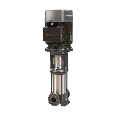 Immagine di Grundfos CR 15-12 A-F-A-E-HQQE pompa centrifuga verticale multistadio, con porte di aspirazione e scarico sullo stesso livello 96501902