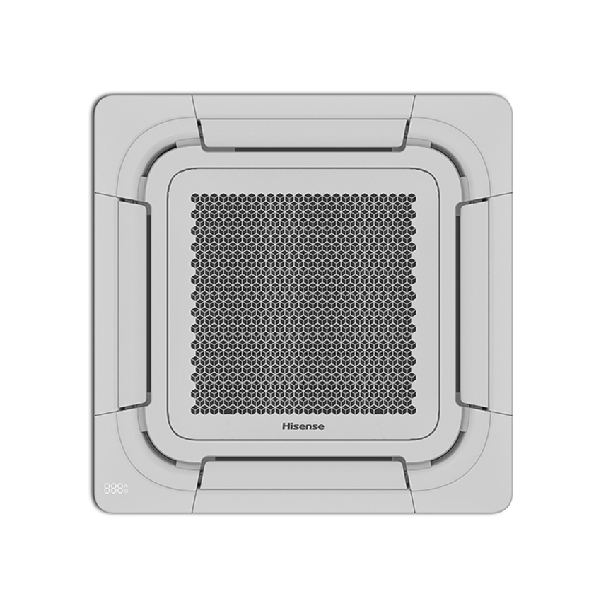 Immagine di Hisense ACT-CC8 Climatizzatore a cassetta 90x90 cm monosplit inverter | unità esterna 7 kW unità interna 24000 BTU | griglia e comando remoto ACT71UR4RJC8+AUW71U4RK8