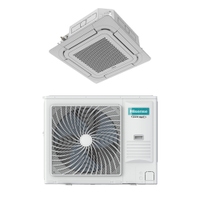 Immagine di Hisense ACT-CC8 Climatizzatore a cassetta 90x90 cm monosplit inverter | unità esterna 16 kW unità interna 55000 BTU | griglia e comando remoto AUC175UR4RKC8+AUW175U6RW8