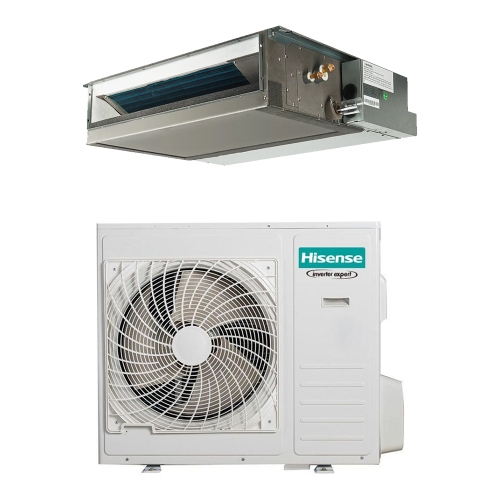 Immagine di Hisense CANALIZZABILE MSP AUD-M8 Climatizzatore canalizzabile media prevalenza monosplit inverter | unità esterna 10 kW unità interna 35000 BTU | comando remoto e cablato incluso AUD105UX4REH8+AUW105U4RW8