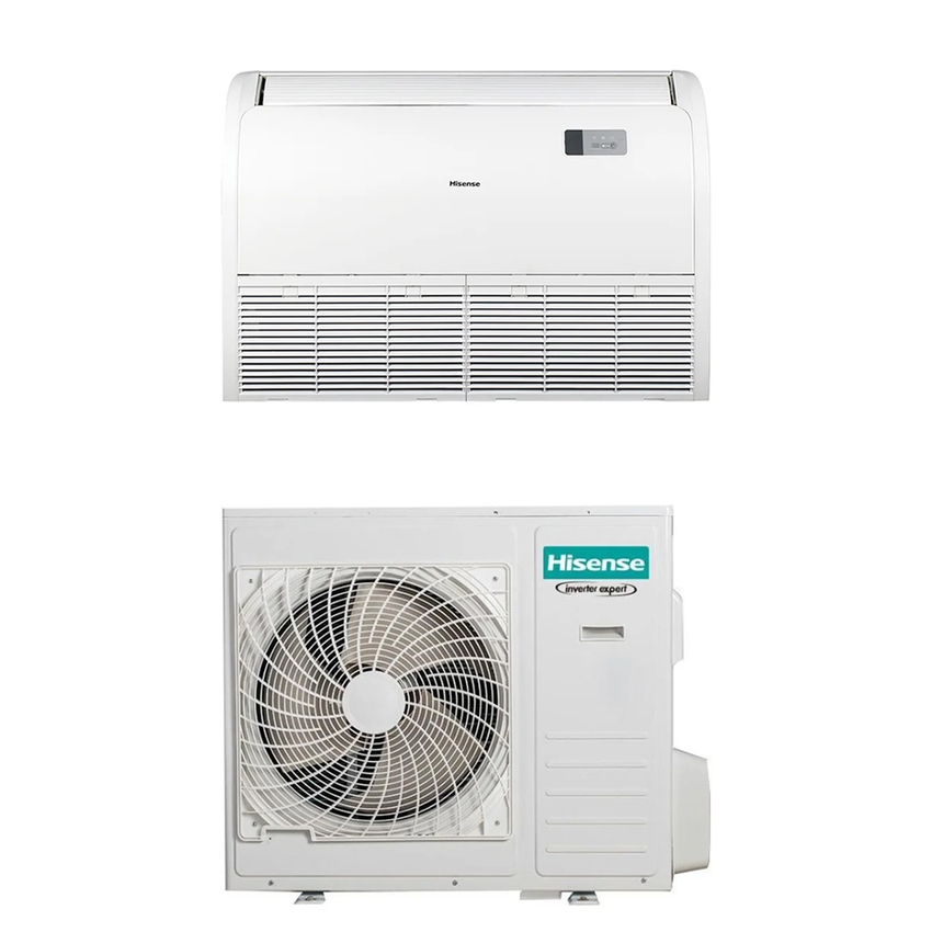 Immagine di Hisense PENSILE A SOFFITTO Climatizzatore a console mono/multisplit inverter Wi-Fi | unità esterna 10.5 kW unità interna 35000 BTU AUV105UR4RC8+AUW105U4RW8