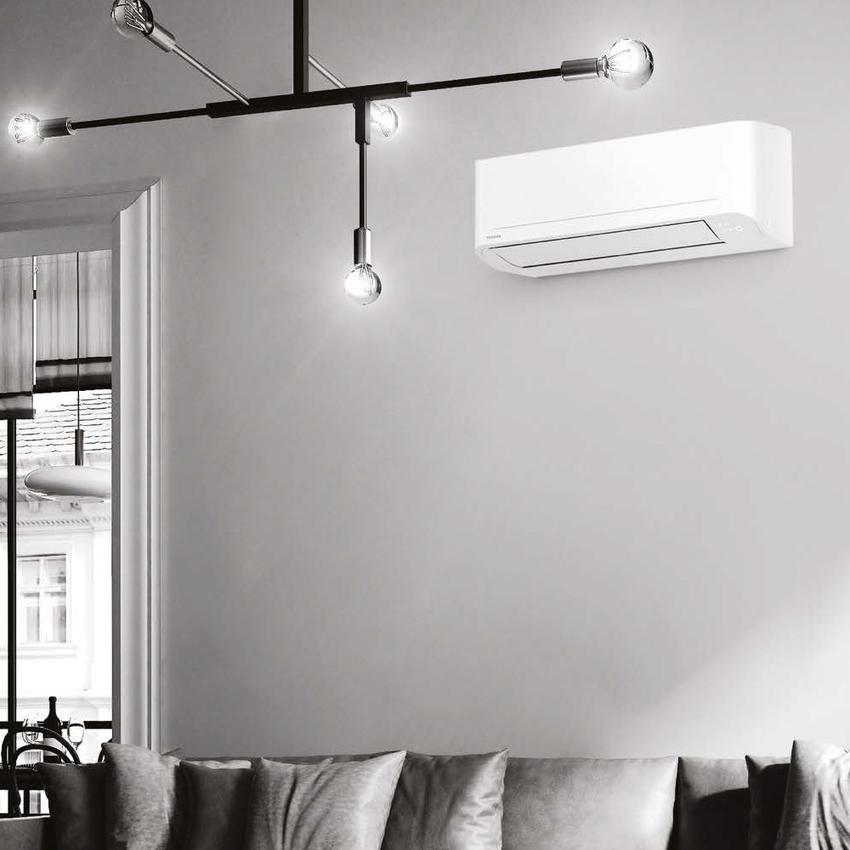 Immagine di Toshiba CLASSIC Climatizzatore a parete quadri split inverter bianco | unità esterna R32 8 kW unità interne 7000+7000+13000+13000 BTU RAS-4M27G3AVG-E+RASB[07|07|13(E3)|13(E3)]B2KVGE2