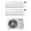 Immagine di Samsung WINDFREE AVANT S2 Climatizzatore a parete dual split inverter Wi-Fi bianco | unità esterna R32 4 kW unità interne 7000+7000 BTU AJ040TXJ2KG/EU+AR70F[07|07]C1AWNEU