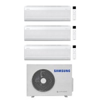 Immagine di Samsung WINDFREE AVANT S2 Climatizzatore a parete trial split inverter Wi-Fi bianco | unità esterna R32 5.2 kW unità interne 7000+7000+9000 BTU AJ052TXJ3KG/EU+AR70F[07|07|09]C1AWNEU