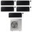 Immagine di Samsung WINDFREE BLACK Climatizzatore a parete penta split inverter Wi-Fi nero | unità esterna R32 10 kW unità interne 9000+9000+9000+12000+12000 BTU AJ100TXJ5KG/EU+AR70F[09|09|09|12|12]C1ABNEU