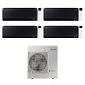 Immagine di Samsung WINDFREE BLACK Climatizzatore a parete quadri split inverter Wi-Fi nero | unità esterna R32 10 kW unità interne 7000+12000+12000+12000 BTU AJ100TXJ5KG/EU+AR70F[07|12|12|12]C1ABNEU