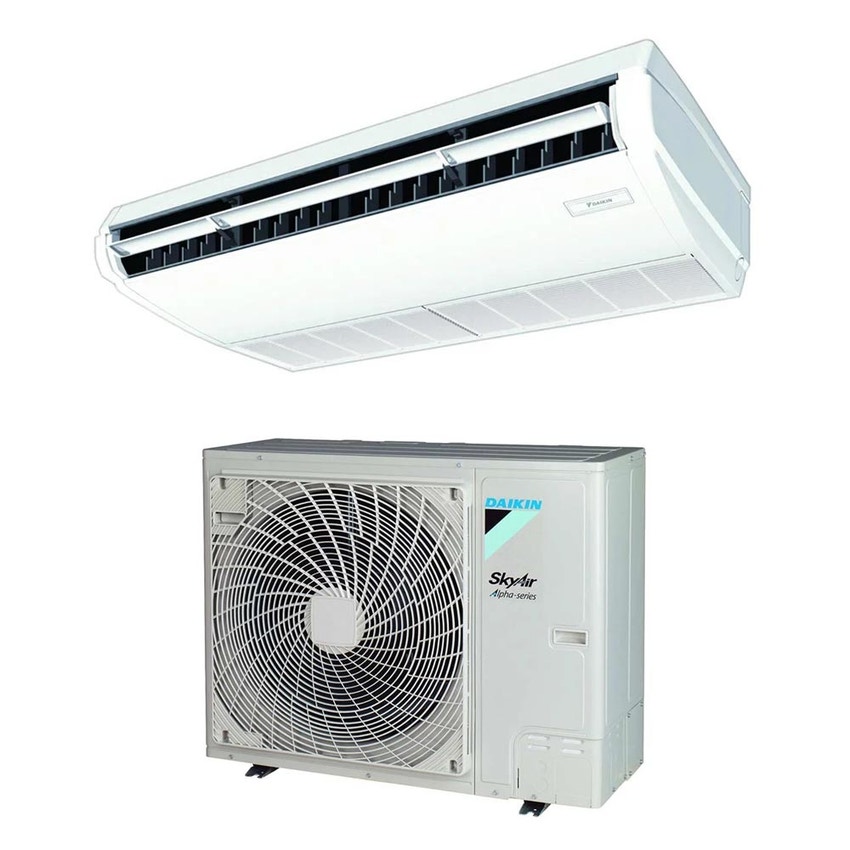 Immagine di Daikin FHA-A9 Pensile a soffitto R32 Climatizzatore a soffitto monosplit inverter | unità esterna 10.8 kW unità interna 35000 BTU RZAG100NV1+FHA100A