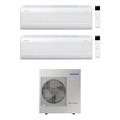 Immagine di Samsung WINDFREE ELITE S2 Climatizzatore a parete dual split inverter Wi-Fi bianco | unità esterna R32 10 kW unità interne 12000+12000 BTU AJ100TXJ5KG/EU+AR70F[12|12]CAAWNEU