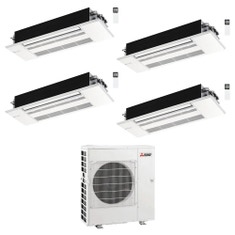 Immagine di Mitsubishi MLZ-KP Cassetta a una via Climatizzatore a cassetta quadri split inverter | unità esterna R32 12 kW unità interne 9000+9000+12000+12000 BTU MXZ-6F120VF+MLZ-KP[25|25|35|35]VG